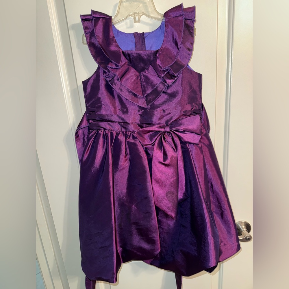 Cinderella Couture Girls Formal Dress (Shinny Purple) size 6